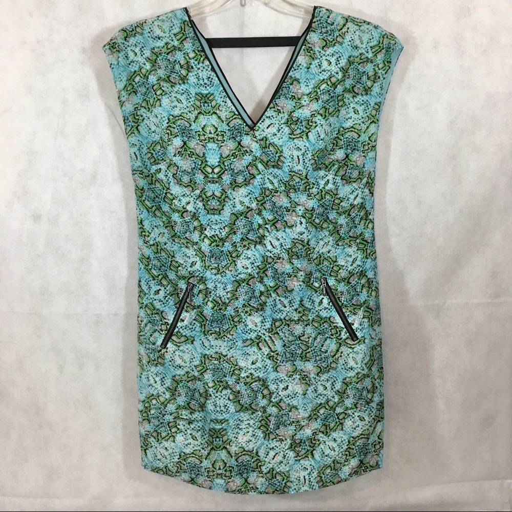 Maeve Silk Shift Dress Snake Print Lined LN Size 0